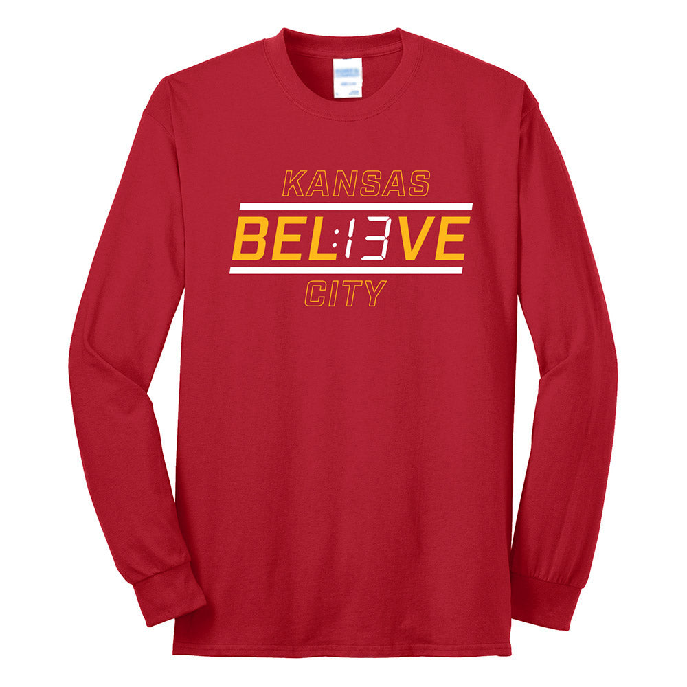 13 Seconds Long-Sleeve Tee (Red)
