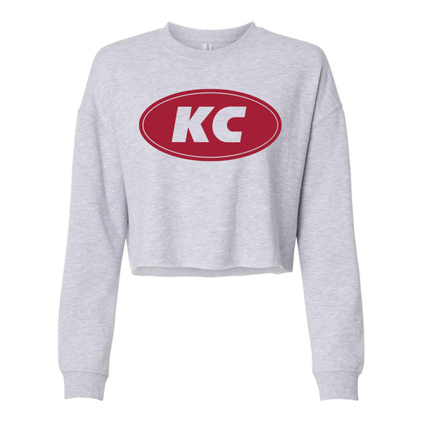 Jumbo KC Crop Crewneck (Heather Grey)