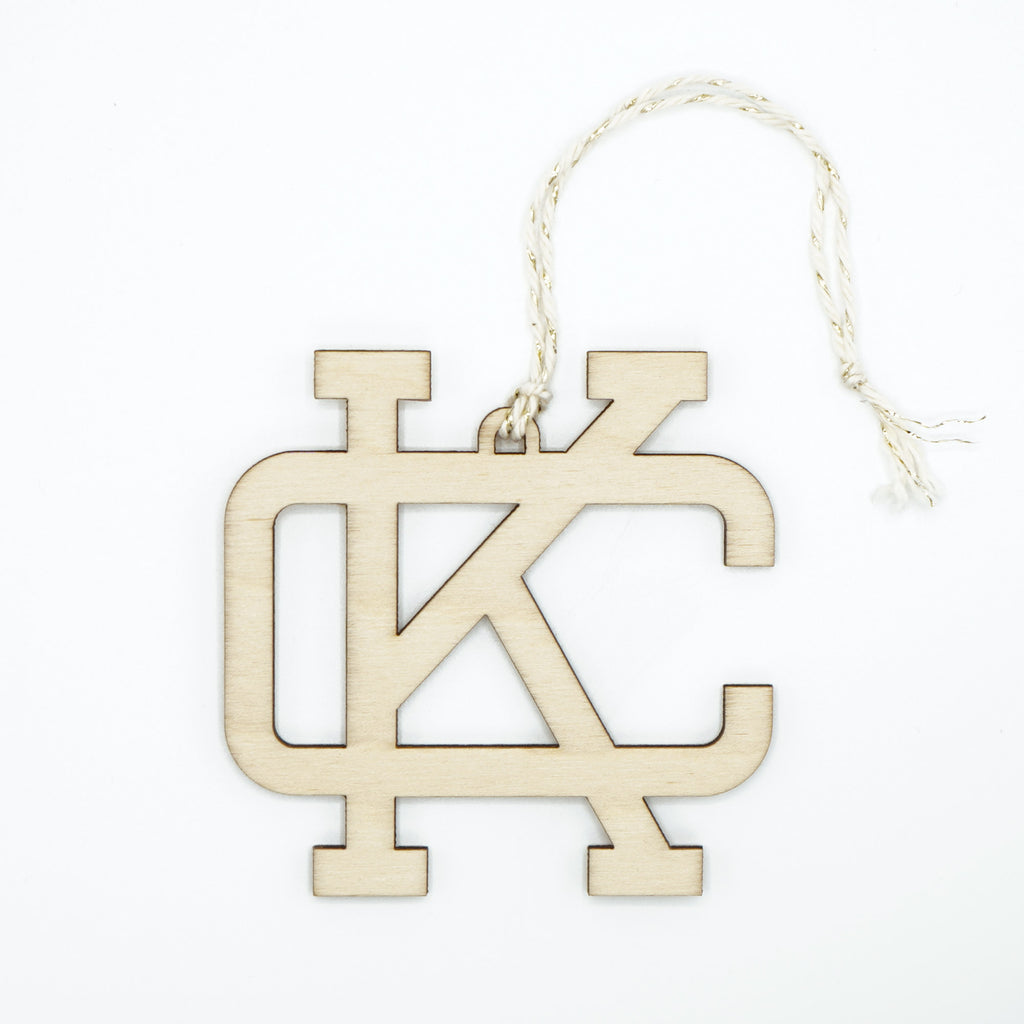 Monogram KC Ornament