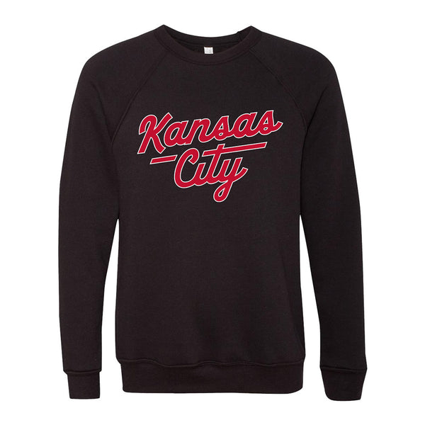 Athletic Script Sweatshirt (Black/Red)