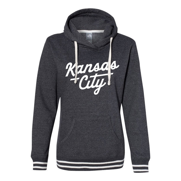 Athletic Script Women's Hoodie (Charcoal)