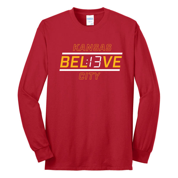 13 Seconds Long-Sleeve Tee (Red)