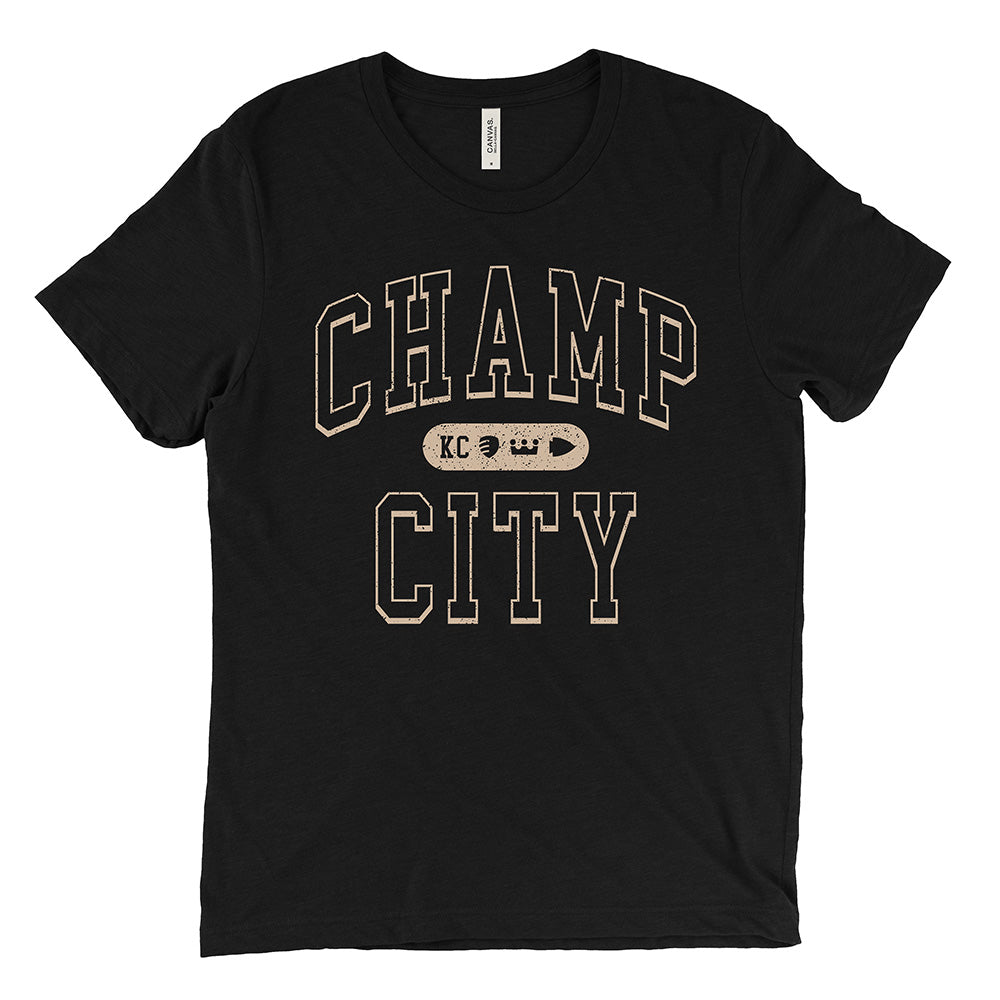 Champ City Tee (Black/Tan)