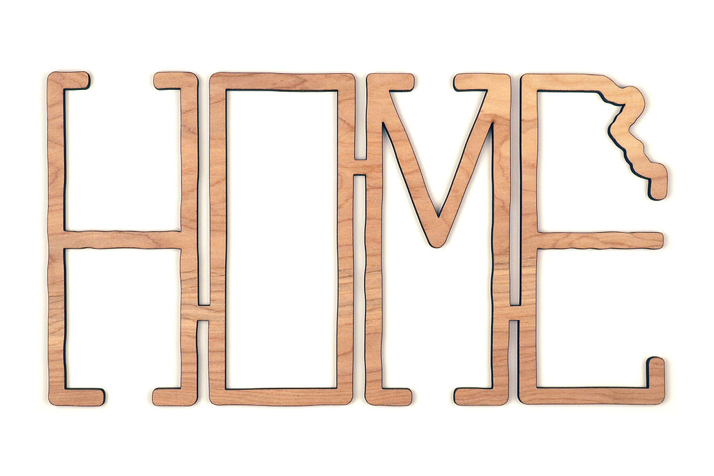 Wood Kansas Home Sign