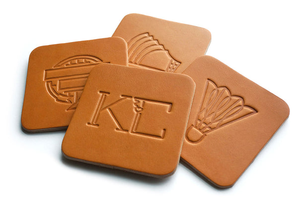 Kansas City Landmark Coaster Set (Leather)