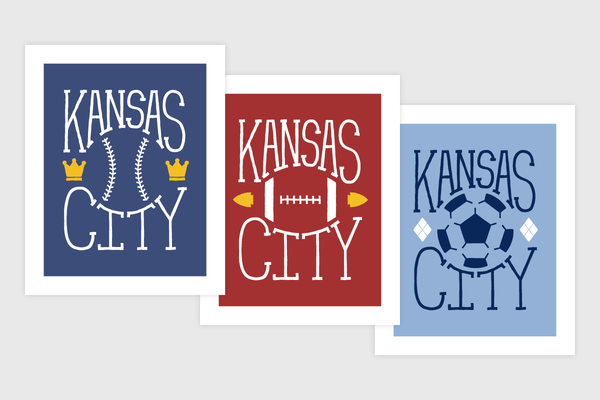 Kansas City Sports – Set of 3 Prints