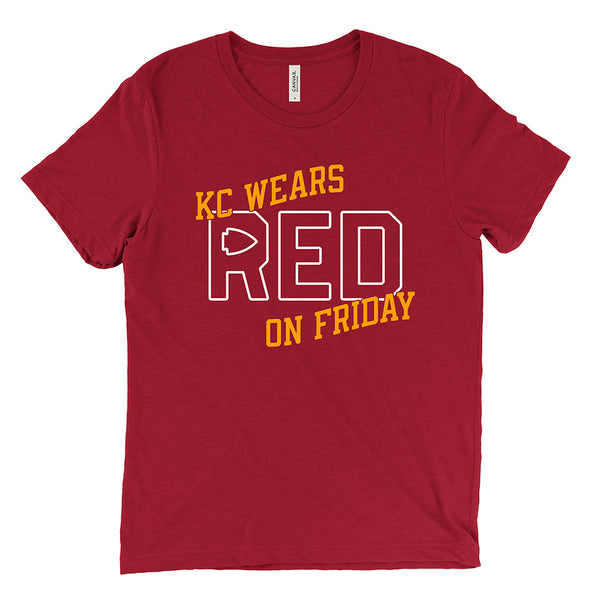 KC Wears Red on Friday Tee (Red)