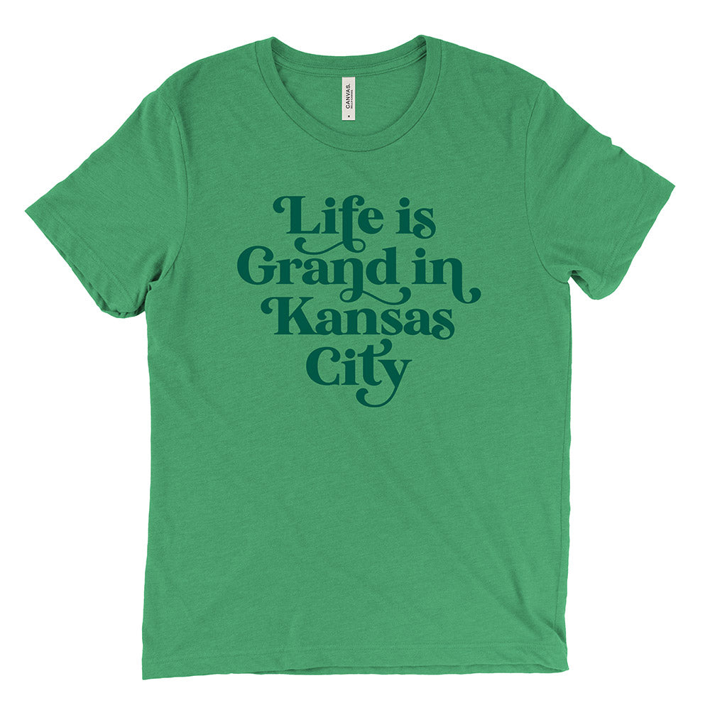 Life Is Grand in Kansas City Tee (Kelly Green)