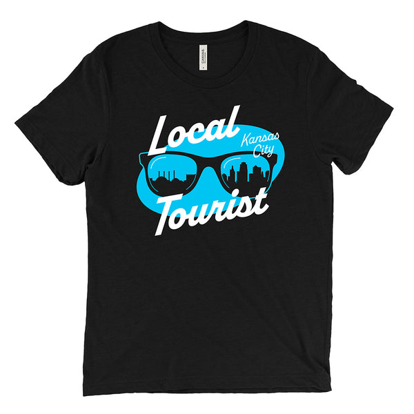 Local Kansas City Tourist Tee (Black/Aqua)