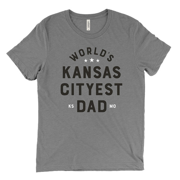 World's Kansas Cityest Dad Tee (Grey)